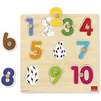 Goki Puzzle En Bois Encastrement Chiffres