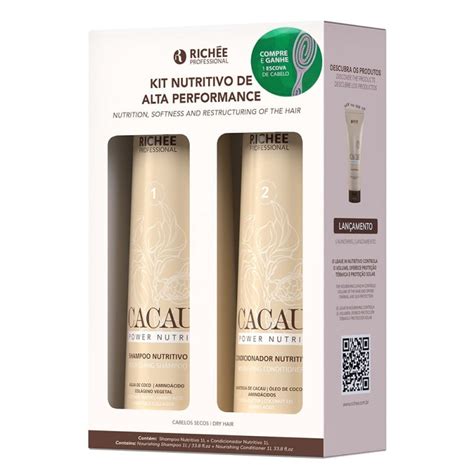 Richée Cacau Power Nutri Kit Nutritivo de Alta Performance Profissional