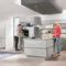 Contemporary Kitchen Riva Nobilia Concrete Gray Handleless