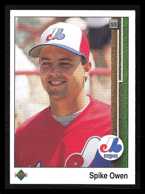 Spike Owen Upper Deck Montreal Expos Ebay