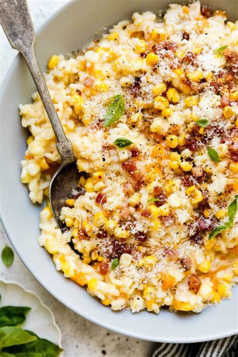 Sweet Corn Risotto With Crispy Pancetta Plays Well With Butter