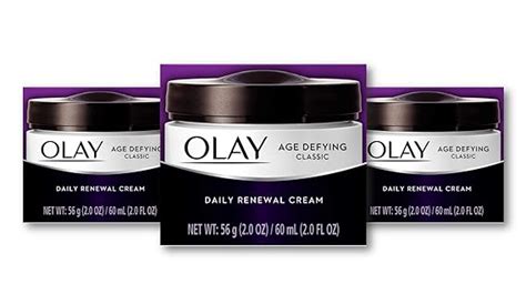 Olay Age Defying Classic Daily Renewal Cream Face Moisturizer 2 Oz Pack Of 3