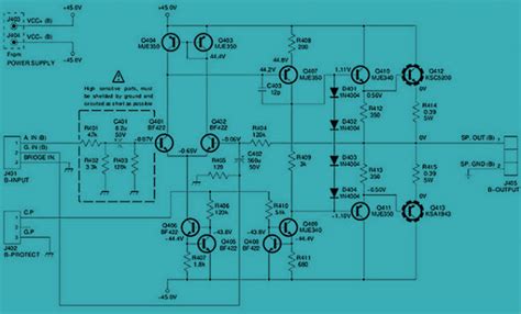 125w Power Amplifier Ab Class Electronic Circuits And Projects