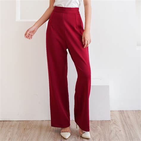 Jual Severli Mia High Waist Pants Kulot Slim High Waist Kulot Kerja