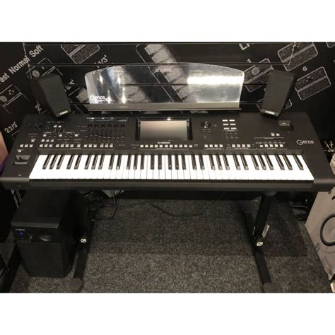 Pre Owned Yamaha Genos Workstation Keyboard Gns Ms Speakers Pmt