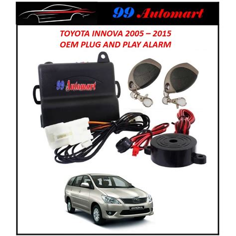 TOYOTA INNOVA 2005 2015 OEM PLUG PLAY CAR ALARM SYSTEM Shopee