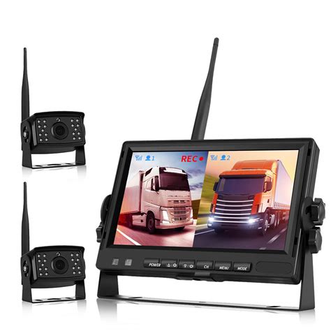 Backup Camera Wireless, Wireless Backup Camera for Trucks, 7 inch ...