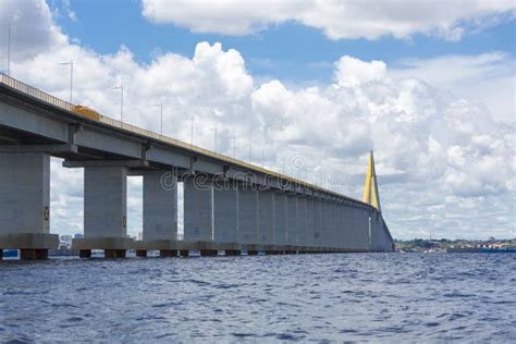 The Manaus Iranduba Bridge Over the Amazon River, Brazil Stock Image - Image of technology ...