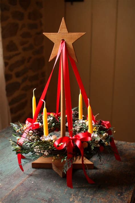 Traditional German Advent Wreath An Advents Kranz To Count The