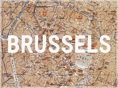 Karte Brussels Map Historical Vintage Maps ǀ Alle Stadtkarten und