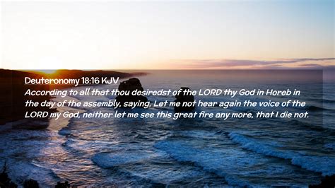 Deuteronomy 18 16 KJV Desktop Wallpaper According To All That Thou