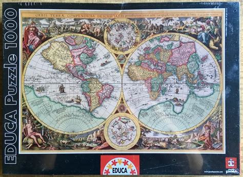 Puzzle 1000 Educa Ancient World Map By Joan Baptista Vrints In