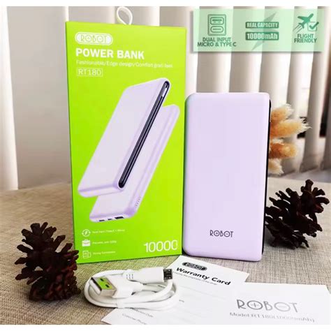 Jual ROBOT POWER BANK 10 000MAH RT180 MAH S105 GPOWER PINZY DY22