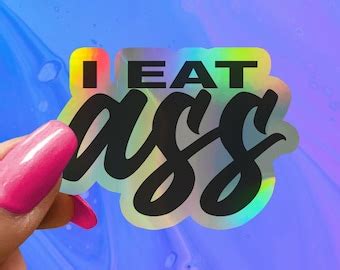 I Eat Ass Sticker Etsy
