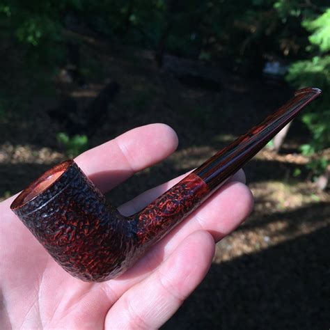 Rich Rustic Billiard - SederCraft Tobacco Pipes, Woodworking and Leather