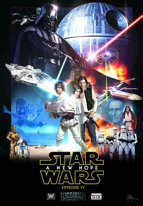 Star wars episode 4, Star wars film, Star wars poster