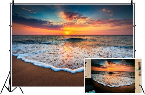 Amazon Leyiyi X Ft Photography Background Seaside Sunset