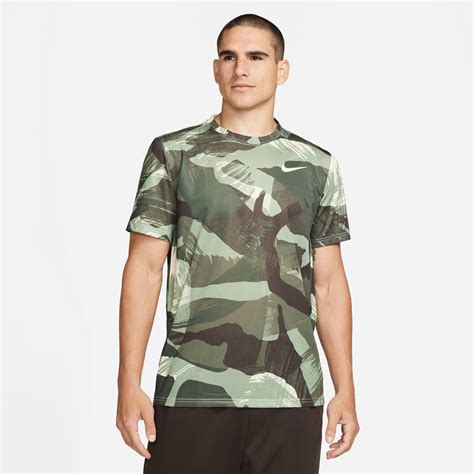 Shop Mens Dri Fit Legend Camo Printed Short Sleeve T Shirt From Nike