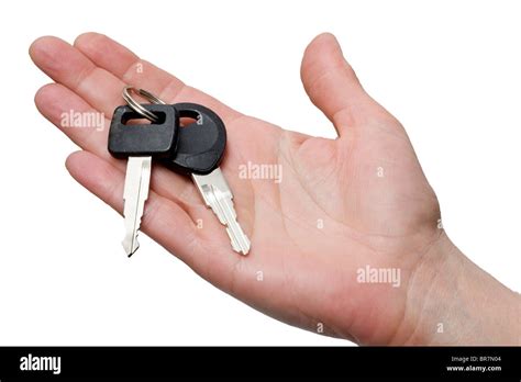 Hand Holding Keys Stock Photo Alamy