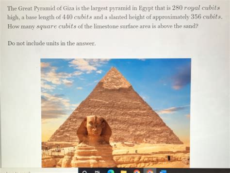 The Great Pyramid Of Giza Is The Largest Pyramid In Egypt That Is 280