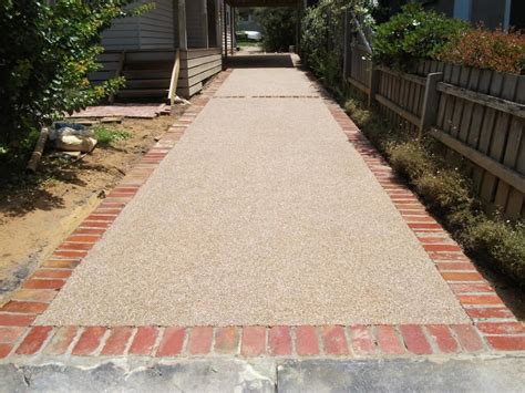 Exposed Aggregate Galleries Prestige Pattern Paving Front Yard