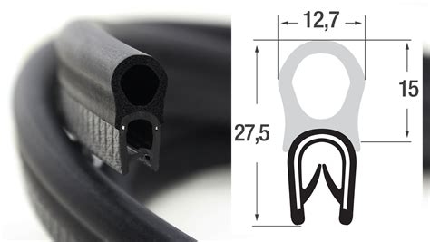 DO7 Kantenschutzprofil Dichtungsprofil PVC Gummi EPDM Dichtung