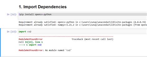 Python ModuleNotFoundError No Module Named Cv2 I Have Installed