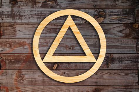 Alcoholics Anonymous Wooden Wall Decor Decoration Sign Etsy