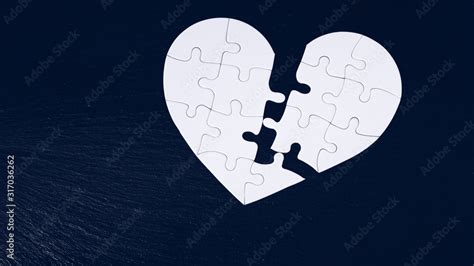 Two Puzzle Pieces Love