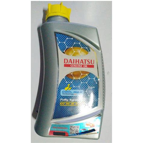 Oli Mesin Daihatsu Genuine Oil 0W 20 API SN GF 5 Fully Synthetic Oil