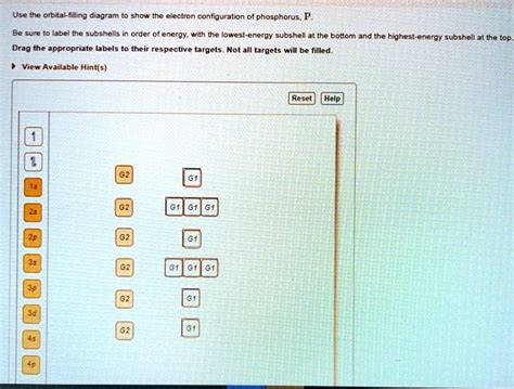 SOLVED: Use the orbital filling diagram to show the electron ...