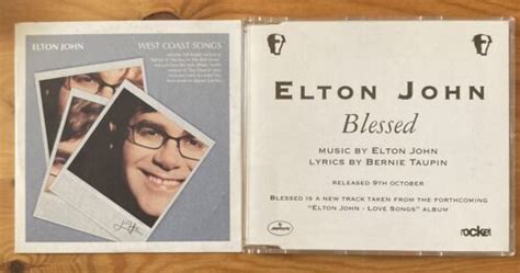 Elton John West Coast Songs And Blessed Promo Cds Ebay