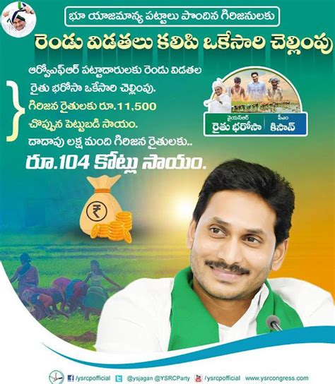 Check YSR Rythu Bharosa Payment Status 2023 రత భరస New Eligible