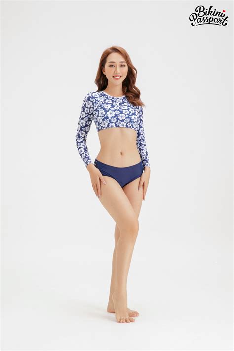 Qu N B I N Bikini Passport Ki U Th P An D Y M U Xanh Navy