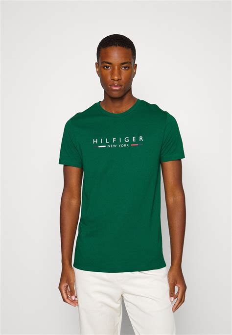 Tommy Hilfiger New York T Shirt Z Nadrukiem Zielony Zalando Pl