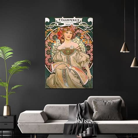 Poster F Champenois Alphonse Mucha Wall Art 31 Free