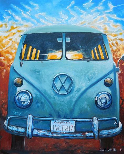 VW Bus Painting By Scott White Fine Art America