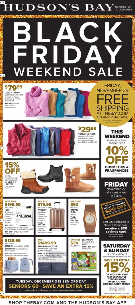 Hudson S Bay The Bay Black Friday Sale Flyer 2019