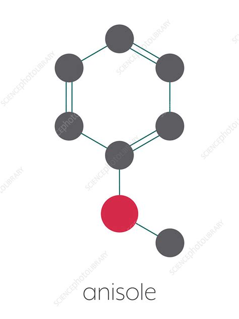 Anisole chemical molecule, illustration - Stock Image - F027/8149 ...