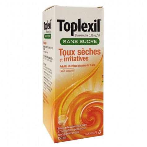 Toplexil Sirop Pour La Toux Parfums Sans Sucre Sanofi Aventis Prix