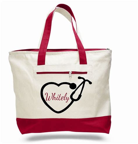 Nurse Bag Nursing Tote Personalized Nurse Bag Pinning Etsy Nurse