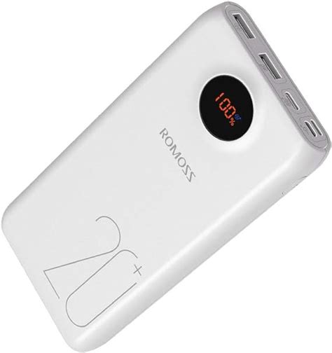 Romoss Sw20pro 20000mah Power Bank 18w Fast Charge 3 Outputs And 3 Inputs Portable