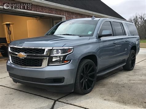 2016 Chevrolet Suburban Dub Shot Calla Stock Custom Offsets