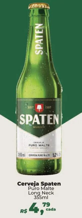 Cerveja Spaten Puro Malte Long Neck Ml Oferta Na Cami O Supermercados