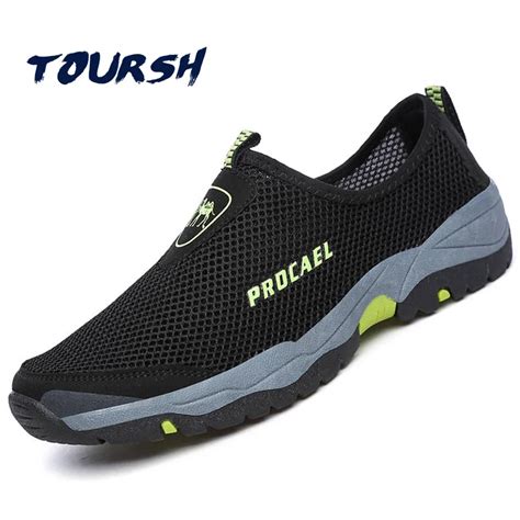 Aliexpress.com : Buy TOURSH Summer Water Shoes Men Mesh Aqua Shoes Mens ...