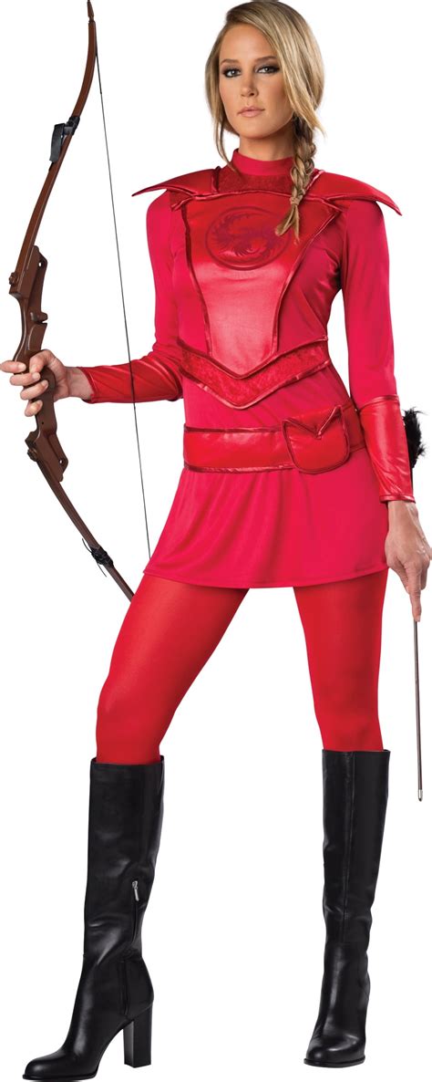 Red Warrior Huntress Women's Adult Halloween Costume - Walmart.com