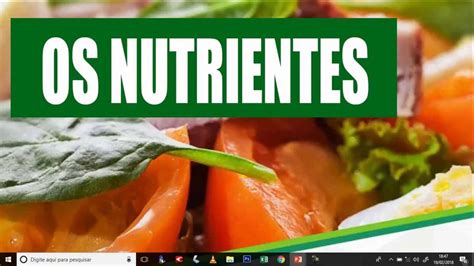 Nutrientes E A Composi O Dos Alimentos Youtube