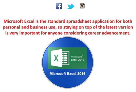 Ppt Microsoft Excel 2016 Courses Powerpoint Presentation Free