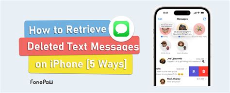 How To Retrieve Deleted Text Messages On Iphone Ways