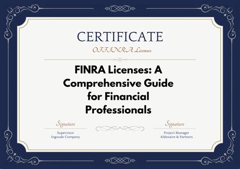 Finra Licenses A Comprehensive Guide For Financial Professionals